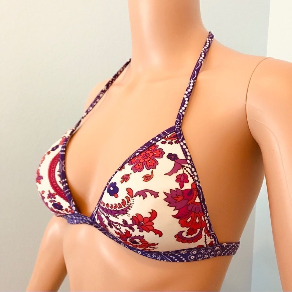 Cosabella floral Bikini triangle Top - Picture 4 of 8